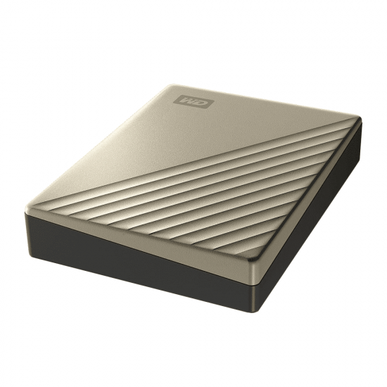 HDD EXTERNAL WD 4 Tb 2.5" USB Type-C My Passport Ultra Metal design (WDBFTM0040BGD) Gold