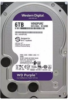 HDD WD SATAIII 6 TB Purple 3Y(WD62PURZ)