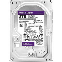 ฮาร์ดดิสก์ HDD WD Satalll 8 Tb (WD85PURZ-3Year) 256 Mb 5400rpm (SATA3)Purple HDD For CCTV สามารถออกใบกำกับภาษีได้