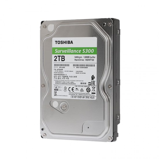 ฮาร์ดดิสก์ HDD TOSHIBA S300 2TB 5400RPM 128MB SATA HDD3.5"(HDWT720UZSVA) สามารถออกใบกำกับภาษีได้