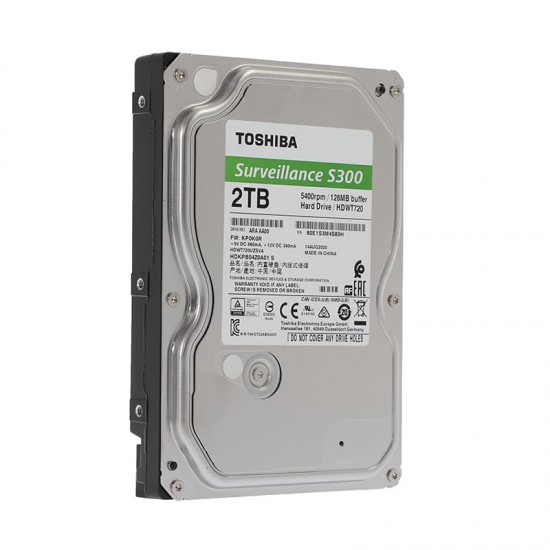 ฮาร์ดดิสก์ HDD TOSHIBA S300 2TB 5400RPM 128MB SATA HDD3.5"(HDWT720UZSVA) สามารถออกใบกำกับภาษีได้