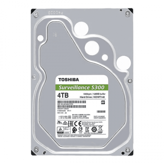 ฮาร์ดดิสก์ HDD TOSHIBA S300 4TB 5400RPM 256MB SATA HDD3.5"(HDWT840UZSVA) สามารถออกใบกำกับภาษีได้