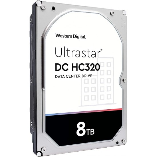 ฮาร์ดดิสก์ HDD WD Ultrastar DC HC320 8TB 3.5in 7200RPM 256MB SATA Ultra 512E SE(0B36404) สามารถออกใบกำกับภาษีได้