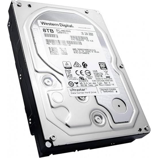 ฮาร์ดดิสก์ HDD WD Ultrastar DC HC320 8TB 3.5in 7200RPM 256MB SATA Ultra 512E SE(0B36404) สามารถออกใบกำกับภาษีได้