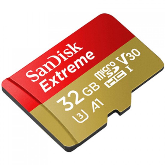 MEMORY MICRO SD SANDISK 32 Gb Extreme 4K Ultra HD A1 Read100Mb/s,Write60Mb/s (SDSQXAF-032G-GN6MN) No Adapter