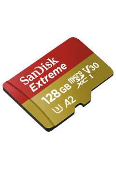 MEMORY MICRO SD SanDisk 128 Gb Extreme 4K Ultra HD A2 for Mobile Gaming Read160Mb/s,Write90Mb/s (SDSQXA1-128G-GN6GN)
