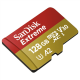 MEMORY MICRO SD SanDisk 128 Gb Extreme 4K Ultra HD A2 for Mobile Gaming Read160Mb/s,Write90Mb/s (SDSQXA1-128G-GN6GN)