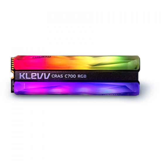 SSD KLEVV 480Gb Cras C700 RGB M.2 2280 NVMe PCIe Gen3x4 (K480GM2SP0-C7R)