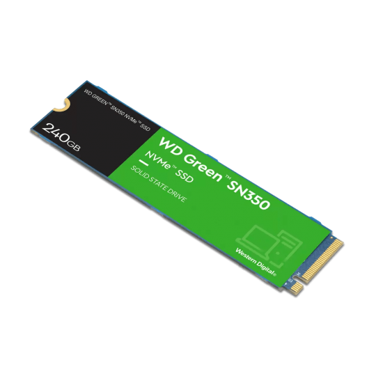 SSD WD 240Gb SSD M.2 Green SN350 NVMe Solid State Drive(WDS240G2G0C)