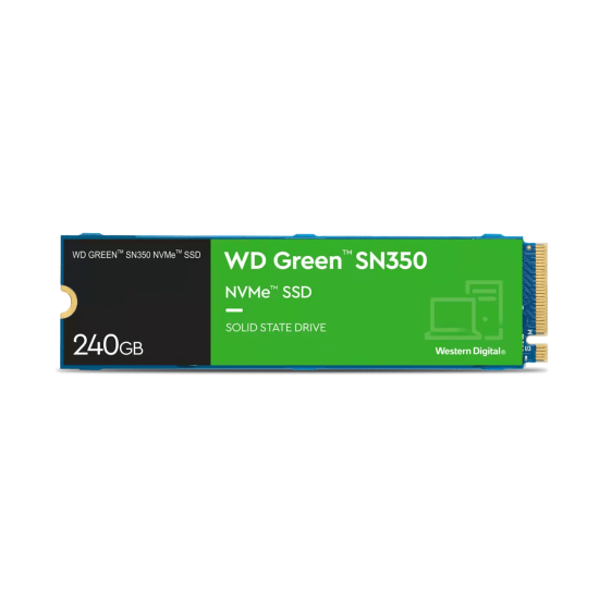 SSD WD 960Gb SSD M.2 Green SN350 NVMe Solid State Drive(WDS960G2G0C)