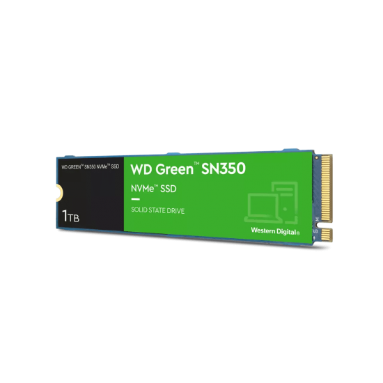 SSD WD 1Tb SSD M.2 Green SN350 NVMe Solid State Drive(WDS100T3G2G0C-00AZL0)