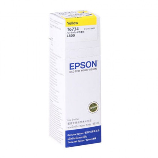 INK EPSON 673 Yellow 70ml (T673400) ink bottle L800 (1.8K-4R)