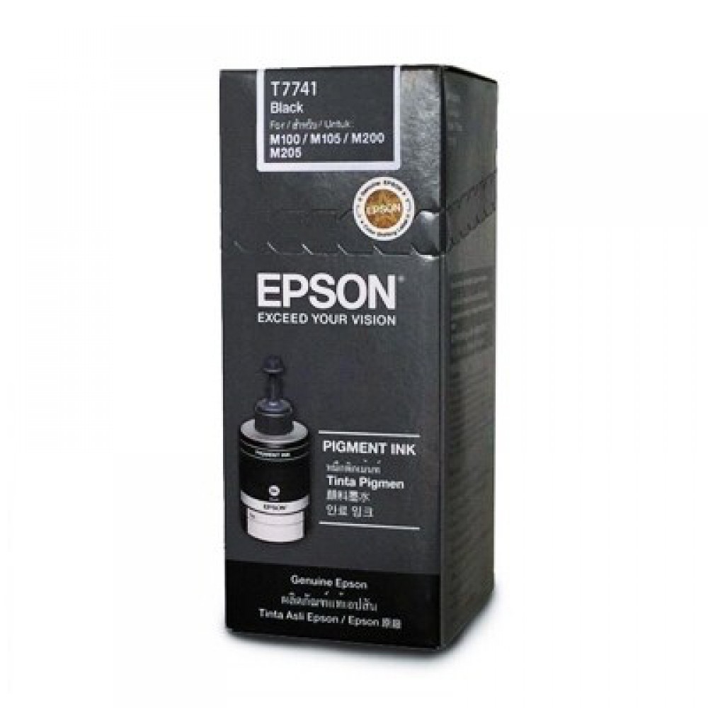 INK EPSON 774 Black pigment (T774100) ink bottle M100,M200 (6K) 140ML